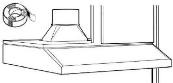 Summit HC20BBADA - CONNECT DUCTWORK TO HOOD (Ducted installations only) - 1