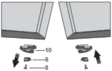 Summit FFBF249SS2 - Reversing the Door Swing of your Appliance - 9