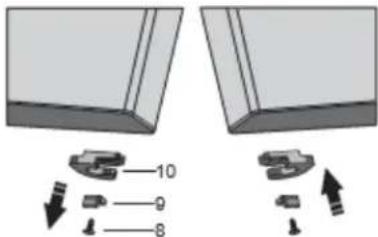 Summit FFBF249SS2 - Reversing the Door Swing of your Appliance - 11