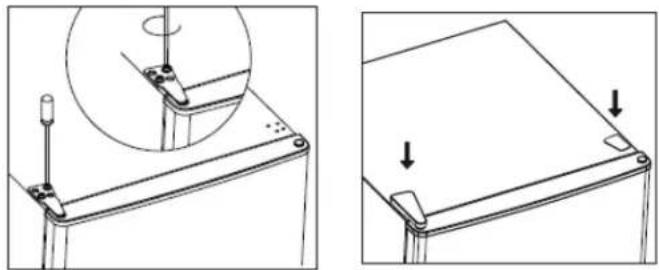 Summit CP73PL - Reversing the Door Swing - 12