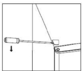 Summit CP73PL - Reversing the Door Swing - 3