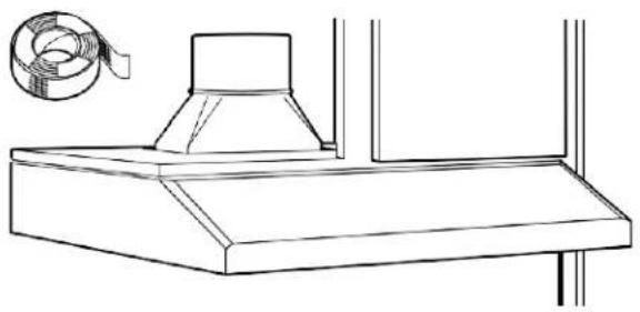 Summit HC24BB - CONNECT DUCTWORK TO HOOD (Ducted installations only) - 1