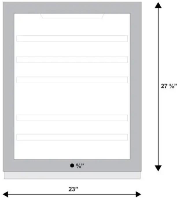 Summit SWCDAF24PNR - Panel/Frame Dimensions: - 1