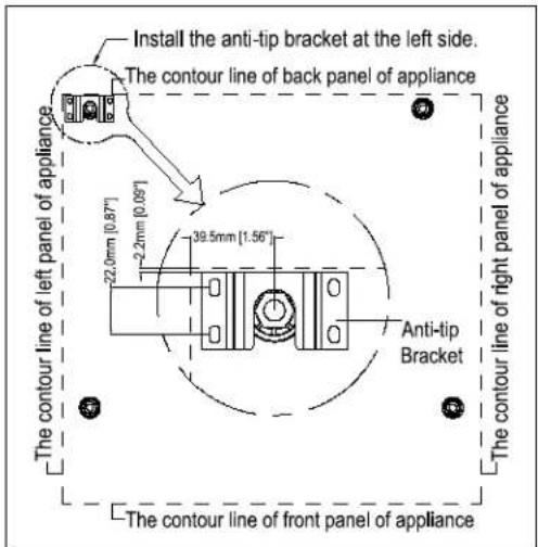 Summit SP6DS3D - Anti-tip Bracket Installation - 1