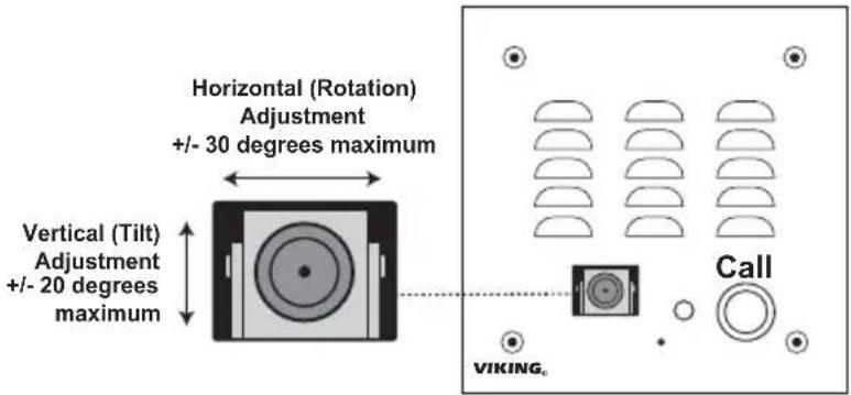 VIKING W-3005 - Adjusting the Camera - 1