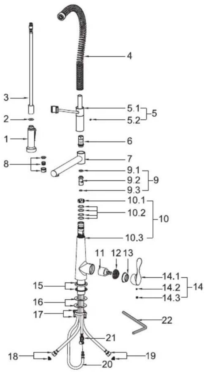 Karran Tumba KKF230C - Spray - 2