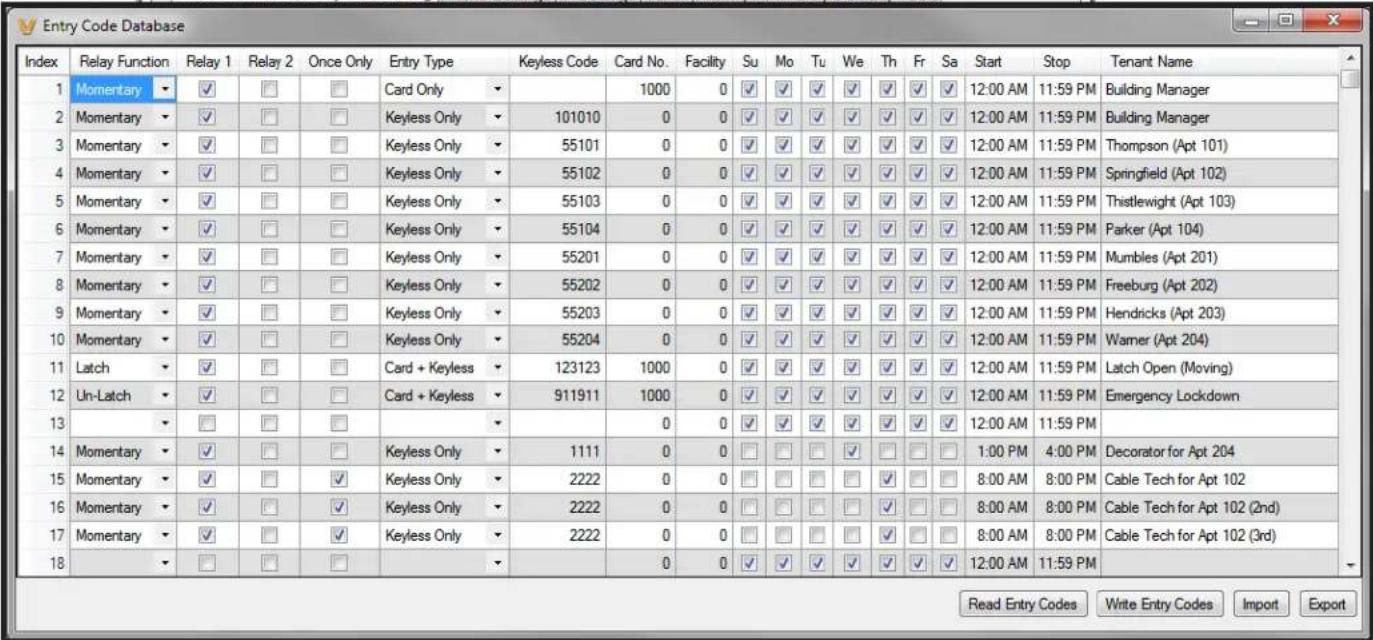 VIKING K-1275-IP-EWP - Entry Code Database - 2