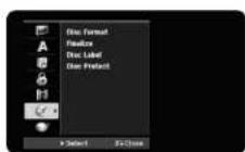 LG RH399M - Adjust the disc settings - 1