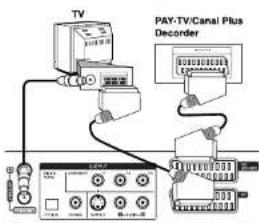 LG RH399M - Connecting a PAY-TV/Canal Plus Decoder - 1