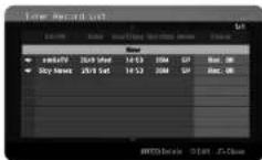 LG RH399M - Setting a timer record - 2