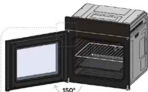 OMEGA OBOS605ML - How to Remove the Oven Door - 1