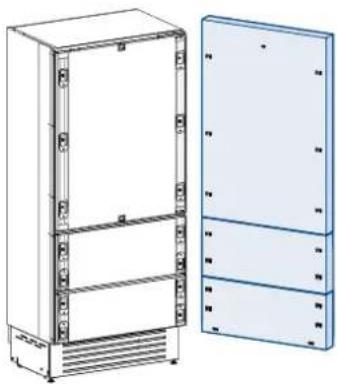 Fhiaba XS7490TWT6 - Decorative panels layout for Fridge with two Bottom-Drawers (0H) - 1