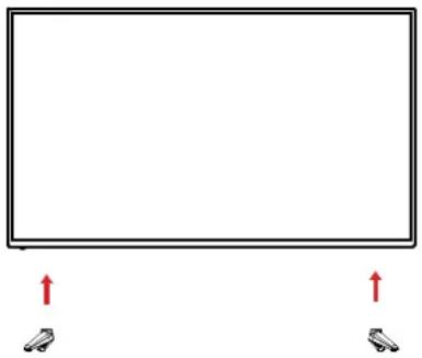 Cello C5820RTS4K - Fixing the TV stand feet - 1