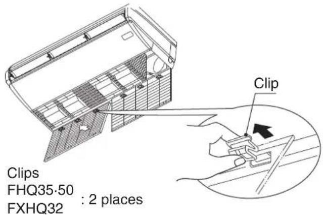 DAIKIN FHQ60CBVEB - Remove the suction grille. - 2