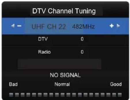 Cello C50238T2SMART V2 - DTV Manual(CHANNEL) Tuning (DTV mode) - 1