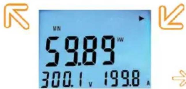 PCE Instruments PA 7200 - 6-2-1. WATTS Screen Mode: - 2