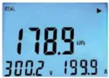 PCE Instruments PA 7200 - 6-2-7. kWh Screen Mode : - 1