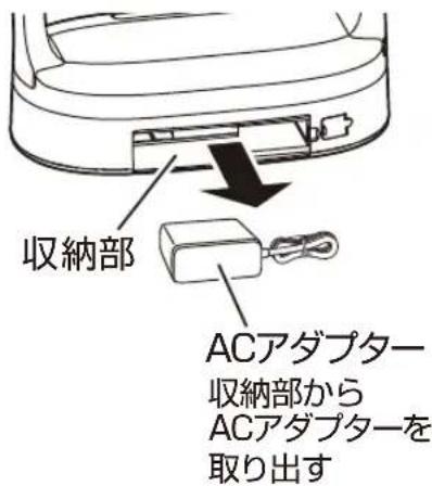 Yamazen YBF-A20 - ACアダ プターを ベース から 取り出す - 2