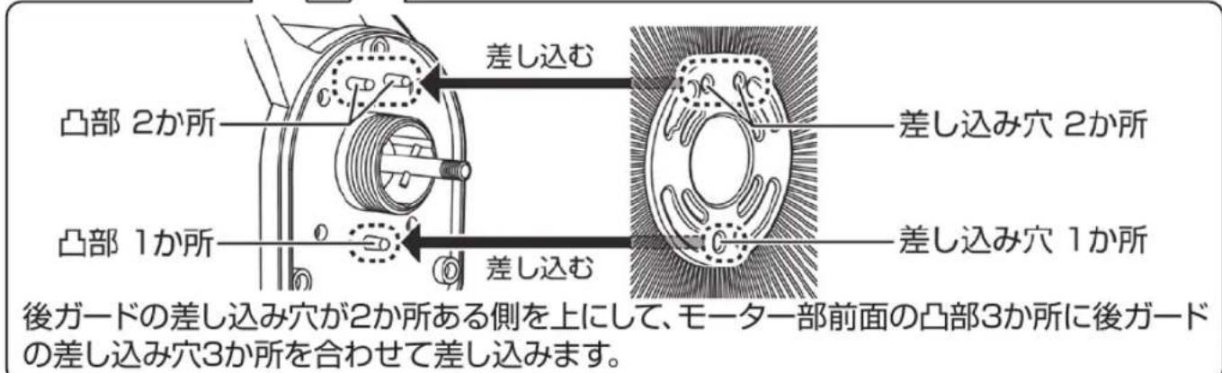 Yamazen YWRX-BGD305 - 後ガードの組み立て - 3