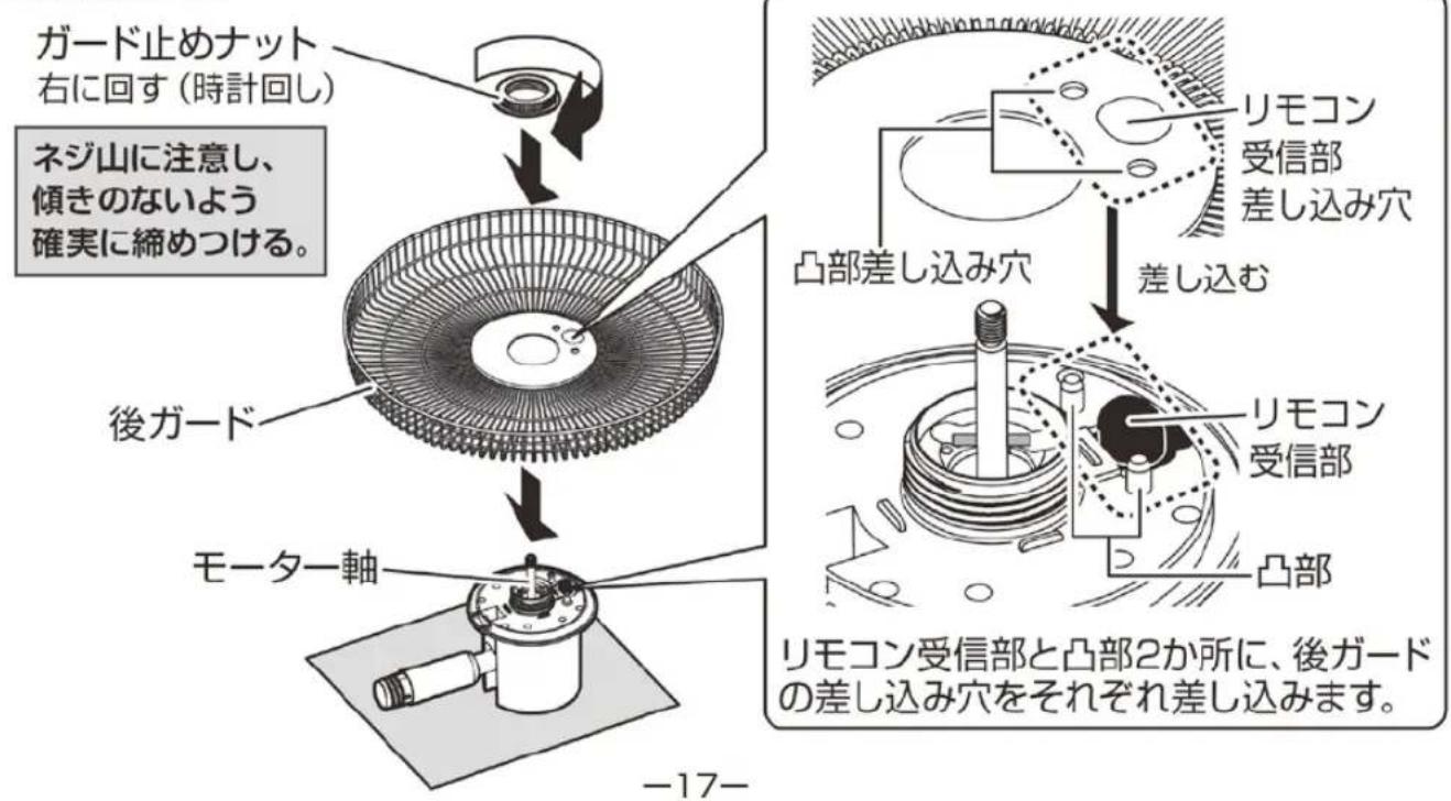 Yamazen YHX-FGD303 - 後ガードの組み立て - 1