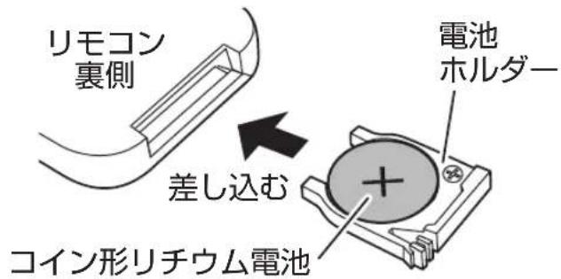 Yamazen YWX-E30 - コイン形リチウム電池の入れかた - 2