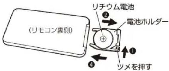 Yamazen YLR-AG306 - リチウム電池の入れかた - 1