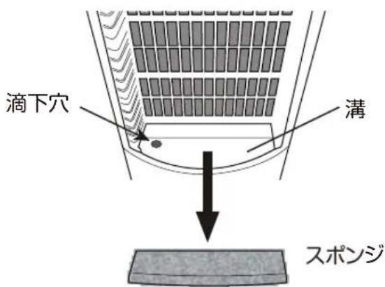 Yamazen FCR-F452 - 水の滴下口のお手入れ - 1