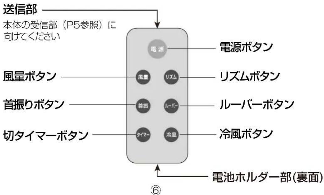 Yamazen FCR-F452 - ■リモコン(P9「使いかた」参照) - 1