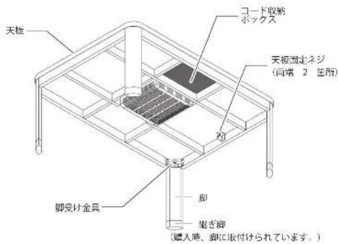 Yamazen WG-805H - 各部のなまえ - 1