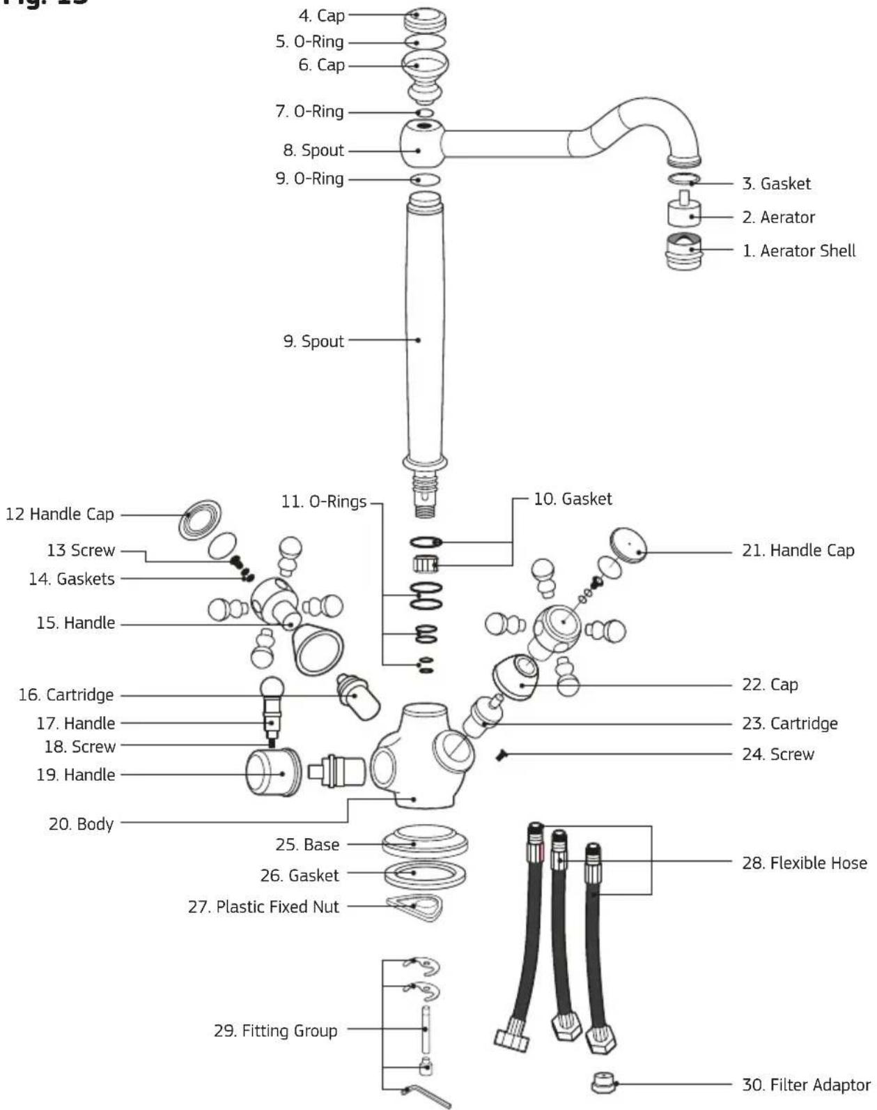 Puretec Z1-BL2 - Tripla BL3 Parts Description - 1