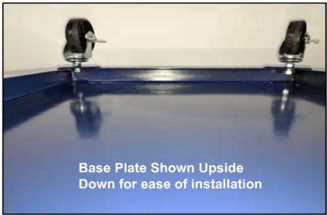 RIKON 60-151C - INSTALL THE CASTERS ON THE BASE PLATE - 1