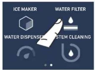 ICE MAKER WATER FILTER WATER DISPENSE SYSTEM CLEANING