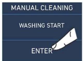MANUAL CLEANING WASHING START ENTER