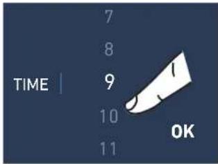 TIME 7 8 9 10 11 OK