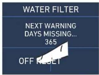 Fhiaba RS600TST6 - 6a) Water filter - deactivation (option, not on OFR models) - 3