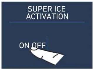Fhiaba KS750FZ3 - Setting the ice cubes size and Super Ice function - 6