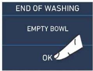 END OF WASHING EMPTY BOWL OK