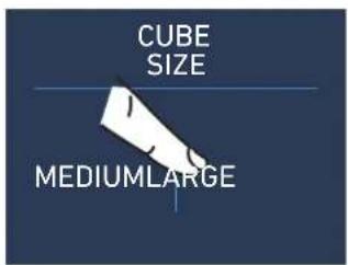 Fhiaba RS600FZ3 - Setting the ice cubes size and Super Ice function - 4