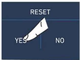 RESET YES NO