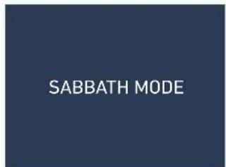 Fhiaba XS900FZ6G - 5) Sabbath Mode (Optional) - 5