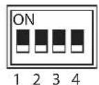 CRUX DKGM-16B - DIP SWITCH SETTINGS: - 1