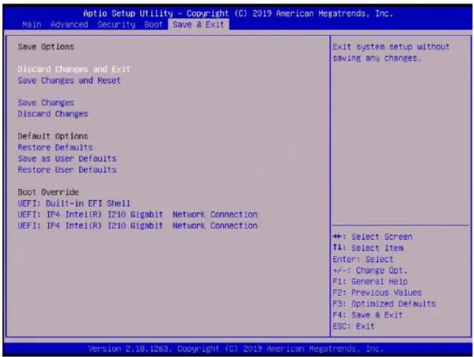 Supermicro A2SAN-H-WOHS - Save &amp; Exit - 1