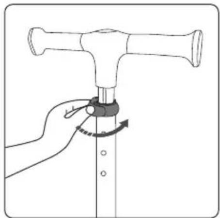 SereneLife SLKSC15BL - Handlebar Height Adjustment - 3