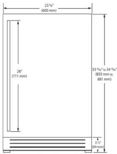 U-Line UHRE524-IS81A - CAUTION - 3