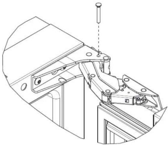 U-Line UHRE524-IS81A - If your unit is already undercounter, it will need to be moved out to access the hinge. - 1