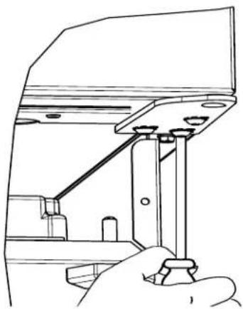 U-Line UHFZ124-SS01B - Remove bottom hinge: - 1