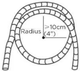 MIDEA MFCA26VA-W - MINIMUM BEND RADIUS - 1