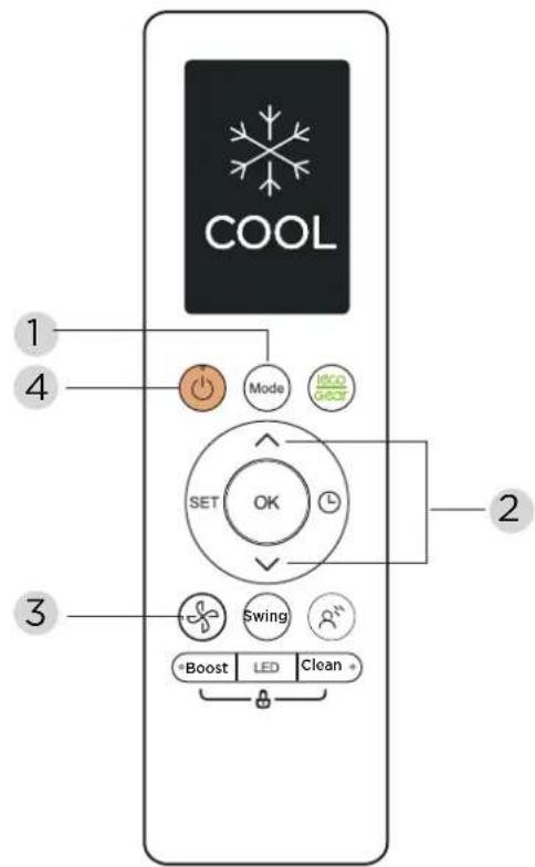 MIDEA MFAG26VA-W - AUTO Mode - 1