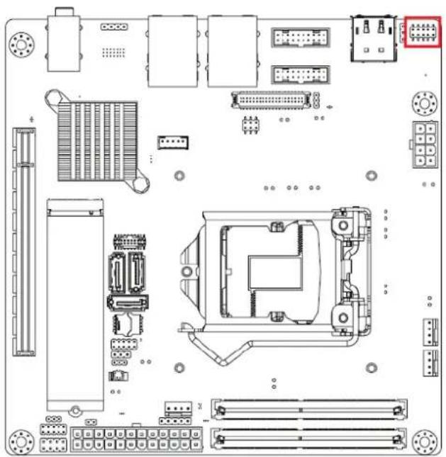 Advantech AIMB-277 - VGA connector (VGA1) - 1