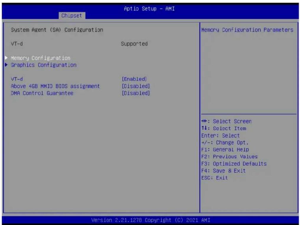 Advantech AIMB-277 - System Agent (SA) Configuration - 1